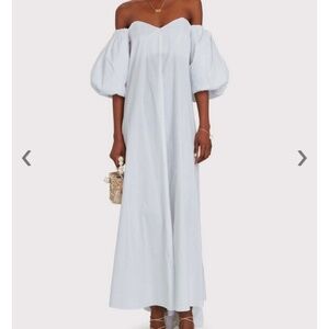 Caroline Constas White Palmer Dress